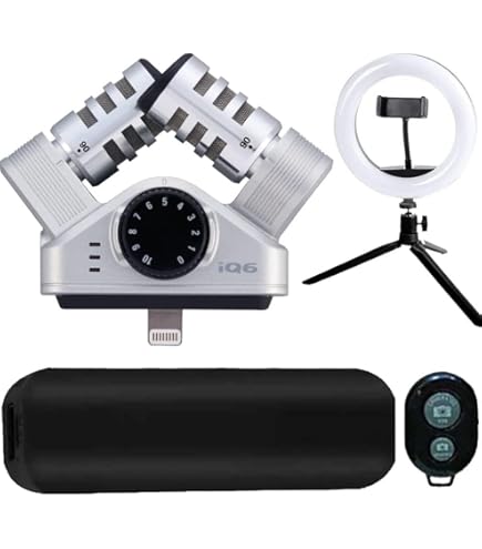 Amazon.com: ZOOM iQ7 MS Stereo Microphone for iPhone/iPad/iPod